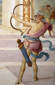 Bogenschütze im antiken Stil